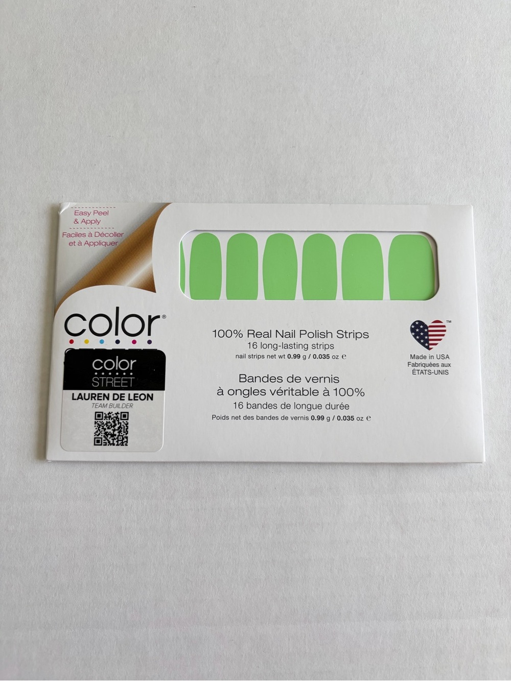 *Retired* Color Street: Kilowatt | Neon Green Summer Bright Party Vacation Beach - Picture 3 of 10